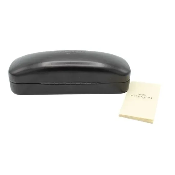 Coach New York Black Hard Eye Glass Case Sun Glass Storage Holder with Pamphlet - Picture 3 of 5